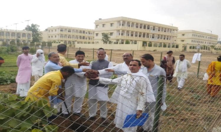 World Environment Day was celebrated on Wednesday in Maharishi Mahesh Yogi Vaidik University, Karoudi, Madhya Pradesh.